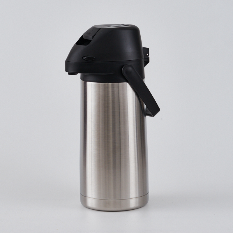 DSC06328 1 - mini bomba de palanca SS airpot de vacío termo dispensador de café y té airpot mantener caliente 24 horas