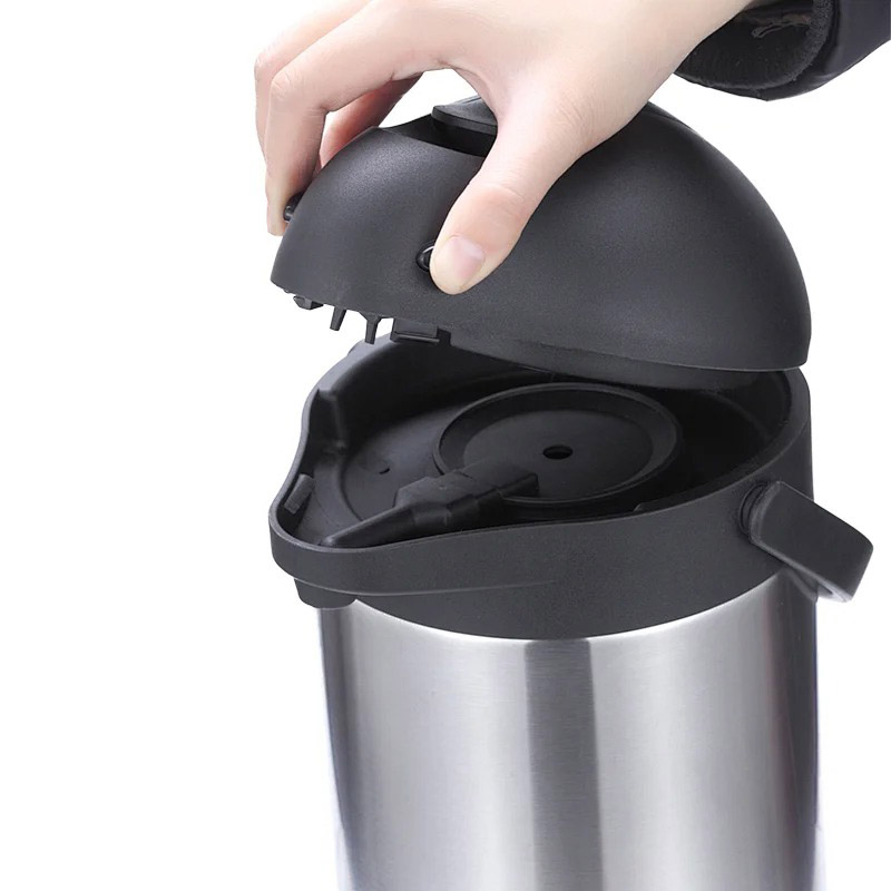 airpot coffee dispenser with pump 3 liter - Jiangmen Diobao Hardware  Appliances,Chinese factory ,Stainless Steel Double Walled Vacuum Airpot/Vacuum  jug/Coffee Pot Manufactor.