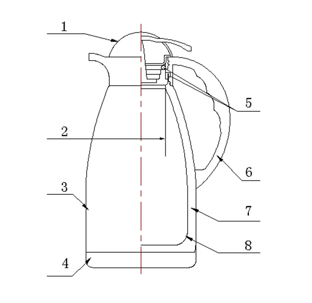 figure a 3 - Vacuum Insulated Stainless Steel Jug/Airpot Industry Standard